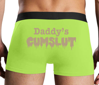 Daddy's Cumslut - Neon Yellow Boxer Brief
