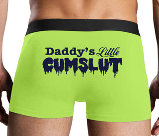 Daddy's Little Cumslut - Neon Yellow Boxer Brief