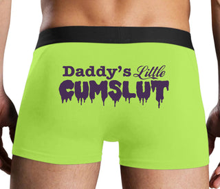 Daddy's Little Cumslut - Neon Yellow Boxer Brief