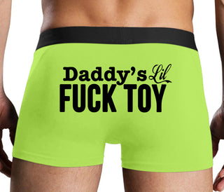 Daddy's Little Fuck Toy - Neon Yellow Boxer Brief