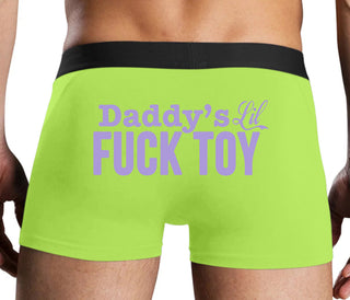 Daddy's Little Fuck Toy - Neon Yellow Boxer Brief