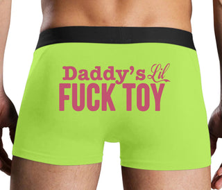 Daddy's Little Fuck Toy - Neon Yellow Boxer Brief