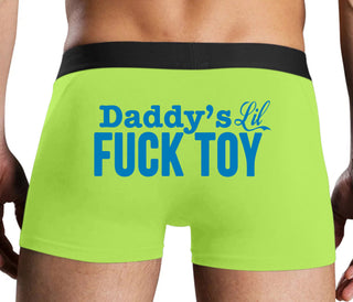 Daddy's Little Fuck Toy - Neon Yellow Boxer Brief
