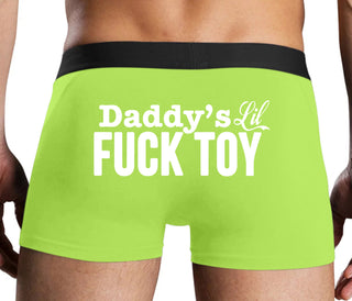 Daddy's Little Fuck Toy - Neon Yellow Boxer Brief