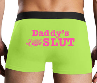 Daddys Little Slut - Neon Yellow Boxer Brief