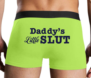 Daddys Little Slut - Neon Yellow Boxer Brief
