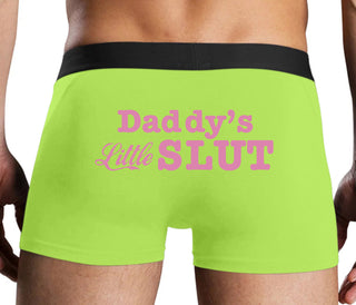 Daddys Little Slut - Neon Yellow Boxer Brief