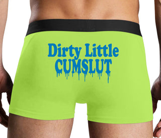Dirty Little Cumslut - Neon Yellow Boxer Brief