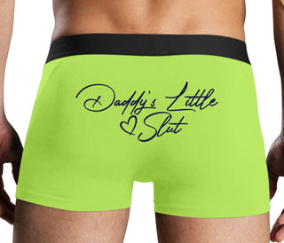 Daddy's Little Slut - Neon Yellow Boxer Brief