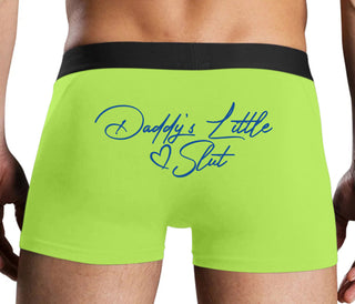 Daddy's Little Slut - Neon Yellow Boxer Brief