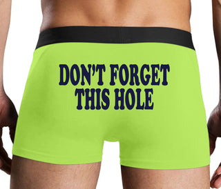 Don’t Forget This Hole - Neon Yellow Boxer Brief