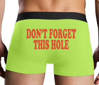 Don’t Forget This Hole - Neon Yellow Boxer Brief