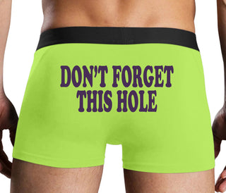Don’t Forget This Hole - Neon Yellow Boxer Brief