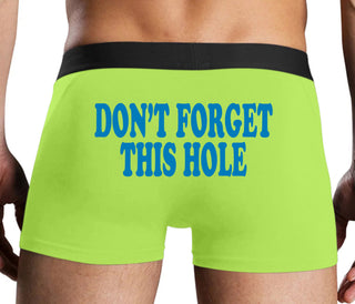 Don’t Forget This Hole - Neon Yellow Boxer Brief