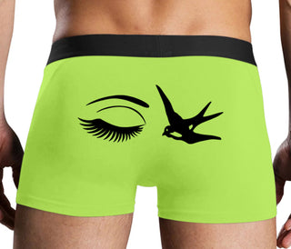 I Swallow - Eye Bird - Neon Yellow Boxer Brief