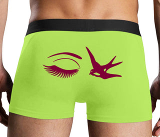 I Swallow - Eye Bird - Neon Yellow Boxer Brief