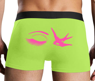 I Swallow - Eye Bird - Neon Yellow Boxer Brief