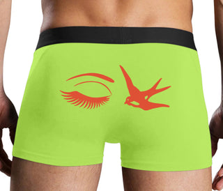 I Swallow - Eye Bird - Neon Yellow Boxer Brief