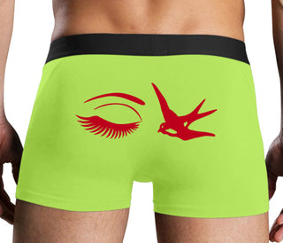 I Swallow - Eye Bird - Neon Yellow Boxer Brief