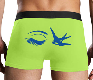 I Swallow - Eye Bird - Neon Yellow Boxer Brief