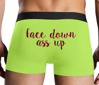 Face Down Ass Up - Neon Yellow Boxer Brief