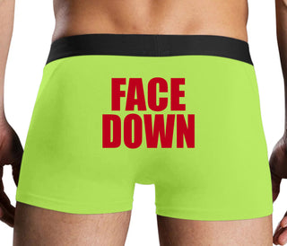 Face Down - Neon Yellow Boxer Brief