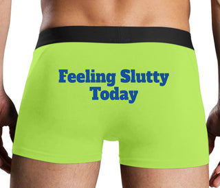 Feeling Slutty Today - Neon Yellow Boxer Brief