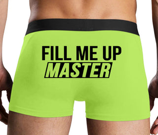 Fill Me Up Master - Neon Yellow Boxer Brief