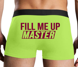 Fill Me Up Master - Neon Yellow Boxer Brief
