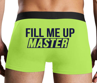 Fill Me Up Master - Neon Yellow Boxer Brief