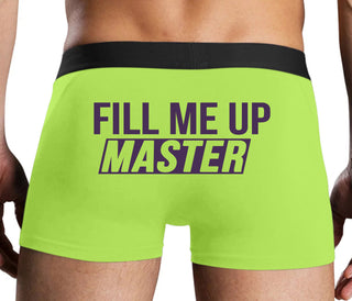 Fill Me Up Master - Neon Yellow Boxer Brief