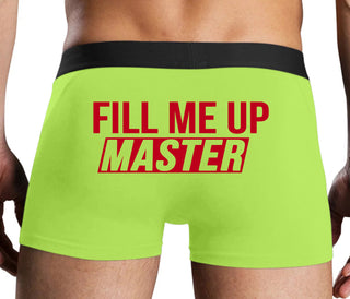 Fill Me Up Master - Neon Yellow Boxer Brief