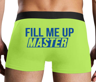 Fill Me Up Master - Neon Yellow Boxer Brief