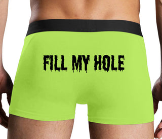 Fill My Hole - Neon Yellow Boxer Brief