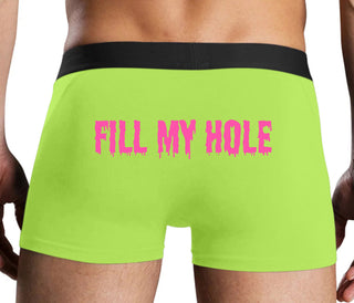 Fill My Hole - Neon Yellow Boxer Brief