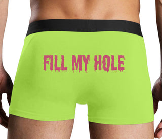Fill My Hole - Neon Yellow Boxer Brief