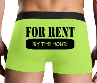 For Rent By The Hour - Neon Yellow Boxer Brief