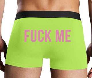 Fuck Me - Neon Yellow Boxer Brief