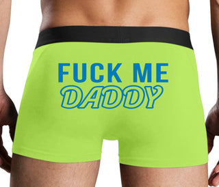 Fuck Me Daddy - Neon Yellow Boxer Brief