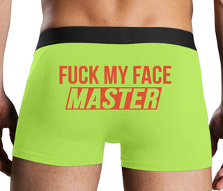 Fuck My Face Master - Neon Yellow Boxer Brief
