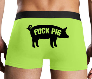 Fuck Pig - Neon Yellow Boxer Brief