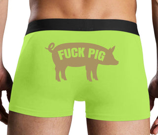Fuck Pig - Neon Yellow Boxer Brief