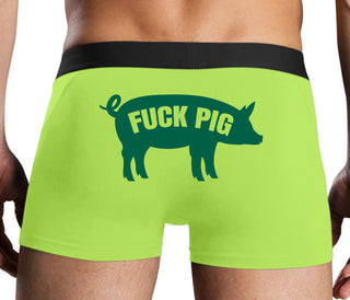 Fuck Pig - Neon Yellow Boxer Brief