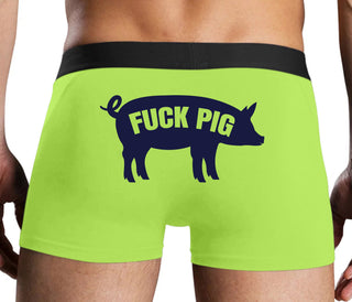 Fuck Pig - Neon Yellow Boxer Brief