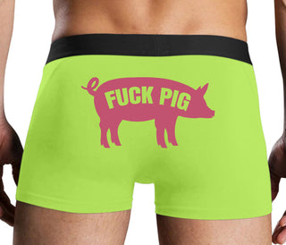 Fuck Pig - Neon Yellow Boxer Brief