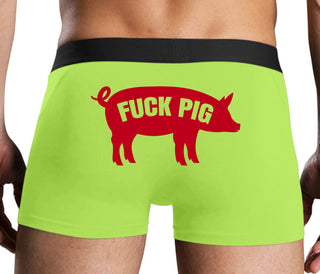 Fuck Pig - Neon Yellow Boxer Brief