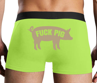 Fuck Pig - Neon Yellow Boxer Brief