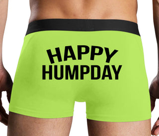 Happy Humpday - Neon Yellow Boxer Brief