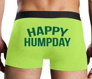 Happy Humpday - Neon Yellow Boxer Brief