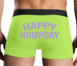 Happy Humpday - Neon Yellow Boxer Brief